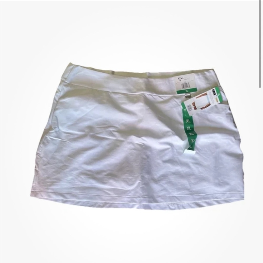 Greg Norman Women’s Golf Skirt Skort White Golf Tennis Skirt XL New